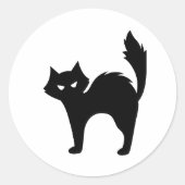 Grumpy CatMan Sticker ラウンドシール (正面)