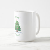 Grumpy Christmas Tree Cartoon – Funny "Not My Seas コーヒーマグカップ (正面右)