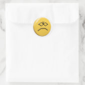 Grumpy Classic Round Sticker ラウンドシール (バッグ)
