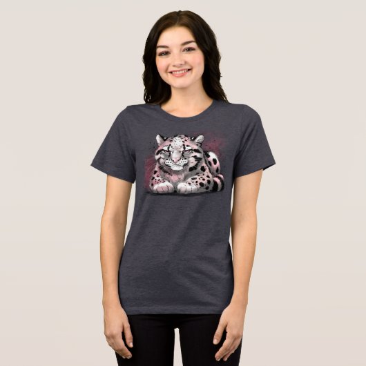 Grumpy Clouded Leopard トライブレンドＴシャツ (正面全面)