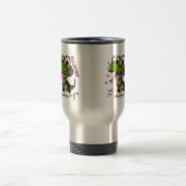 Grumpy Dino Mug - 「朝アレルギーだ」 トラベルマグ (中央)