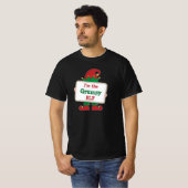 Grumpy Elf | オリジナルクリスマスエルフTシャツ Tシャツ (正面フル)
