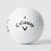 Grumpy Face GIF Golf Balls | Personalized Fun Gift ゴルフボール (ロゴ)
