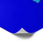 Grumpy Fish Cartoon Poster ポスター (角)