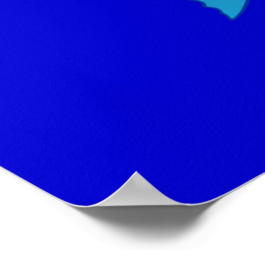 Grumpy Fish Cartoon Poster ポスター (角)