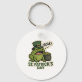 Grumpy Frog St.Patrick's Day キーホルダー (正面)