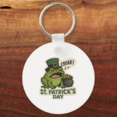 Grumpy Frog St.Patrick's Day キーホルダー (裏面)