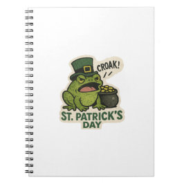 Grumpy Frog St.Patrick's Day ノートブック