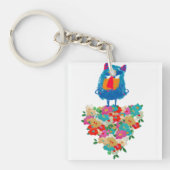 Grumpy Giant on Pastel Blooms キーホルダー (正面)