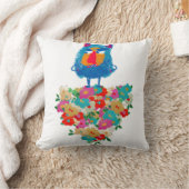 Grumpy Giant on Pastel Blooms クッション (ブランケット)