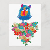 Grumpy Giant on Pastel Blooms ポストカード (正面)