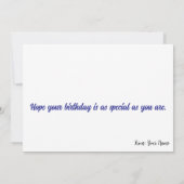 Grumpy Ginger Cat Birthday Humor カード (裏面)