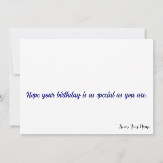 Grumpy Ginger Cat Birthday Humor カード (裏面)