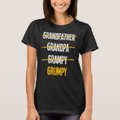 Grumpy Grandfather Family Father Day 1 Tシャツ (正面)