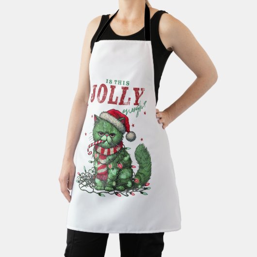 Grumpy Holiday Cat エプロン (インサイチュ)