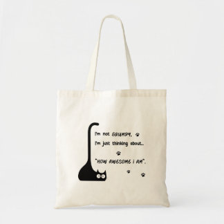 Grumpy Kitten how awesome I am Tote Bag トートバッグ