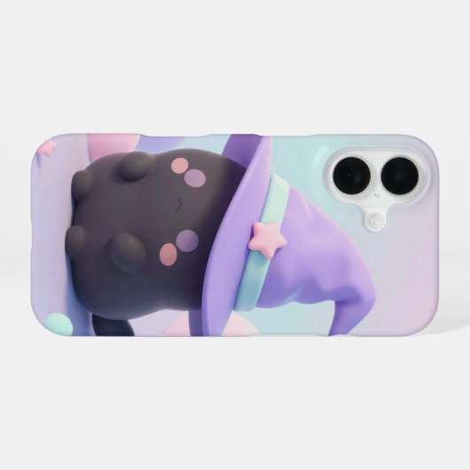 Grumpy Little Witch Pastel Halloween Case iPhone 16ケース (裏面横)