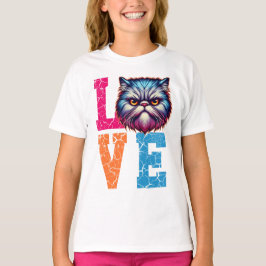Grumpy Love Cat Tシャツ