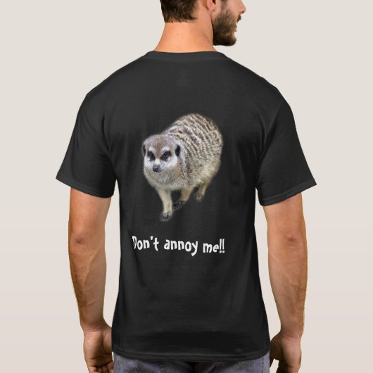 Grumpy meerkat tシャツ (裏面)