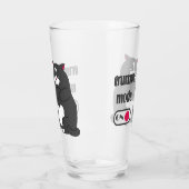 Grumpy mode on funny fat cat  タンブラーグラス (左)