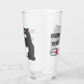 Grumpy mode on funny fat cat  タンブラーグラス (右)