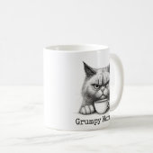 Grumpy Morning Cat Coffee Mug コーヒーマグカップ (正面右)