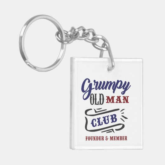 Grumpy Old Man Club Founder Member キーホルダー (正面左)