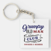 Grumpy Old Man Club Founder Member キーホルダー (正面)