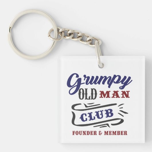 Grumpy Old Man Club Founder Member  キーホルダー (正面)