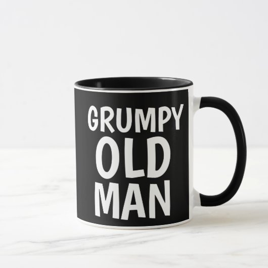 GRUMPY OLD MAN COFFEE MUG マグカップ (右)
