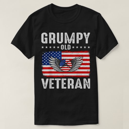 Grumpy Old Veteran Patriotic Military Veteran Gran Tシャツ (デザイン正面)