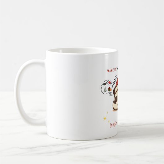 Grumpy Panda Christmas Mug コーヒーマグカップ (左)