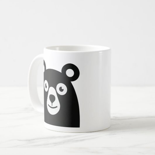 Grumpy Raccoon Coffee Mug コーヒーマグカップ (正面左)