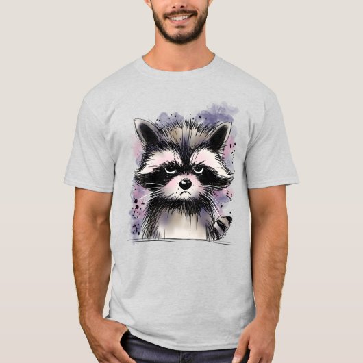 Grumpy Raccoon Tシャツ (正面)