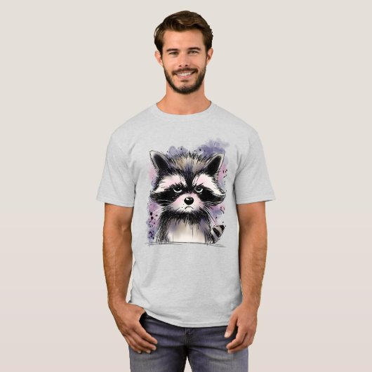 Grumpy Raccoon Tシャツ (正面フル)