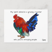 Grumpy Rooster – ポストカード (正面)
