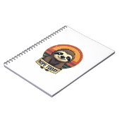 Grumpy Sloth Vintage Funny Retro Shirt Design ノートブック (左側)