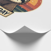 Grumpy Sloth Vintage Funny Retro Shirt Design ラッピングペーパー (角)