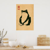Grumpy Toad A3 A4 Matte Art Print. Japanese Artist ポスター (キッチン)