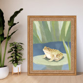 Grumpy Toad | Lilypad Pond Watercolor ポスター