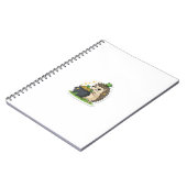 Grumpy Treasure Keeper Hedgehog St.Patrick's Day ノートブック (左側)