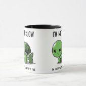 Grumpy Turtle Time Not Slow Funny Coffee Mug マグカップ (中央)