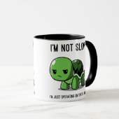Grumpy Turtle Time Not Slow Funny Coffee Mug マグカップ (正面右)