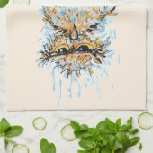 Grumpy Wet Owl キッチンタオル (折り畳み)