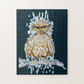 Grumpy Wet Owl ジグソーパズル (縦)