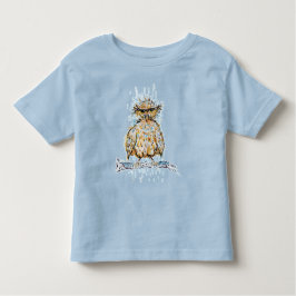 Grumpy Wet Owl トドラーTシャツ