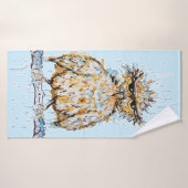 Grumpy Wet Owl バスタオル (バスタオル)