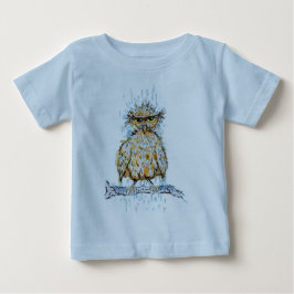 Grumpy Wet Owl ベビーTシャツ