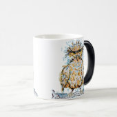 Grumpy Wet Owl モーフィングマグカップ (正面右)