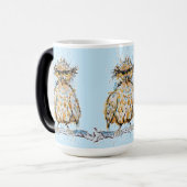 Grumpy Wet Owl モーフィングマグカップ (正面左)